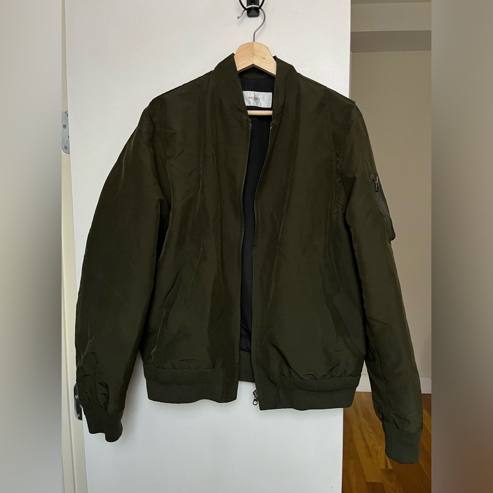 Mr Grey (Korean brand) Khaki Green Bomber Utility Jacket Men’s Large